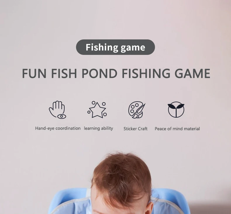 Montessori Wooden Magnetic Fishing Toys Marine Life Cognition Fish Games Early Educational Toy for Kids Parent-child Interactive