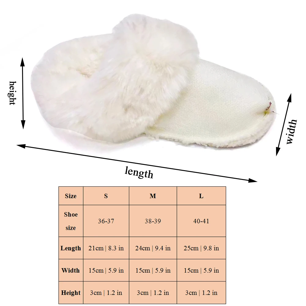 2024 Winter Furry Slippers Inserts Fur Insoles Shoe Clogs Shoes Liners Removable Soft Thickened Plush Cover Warm Lined