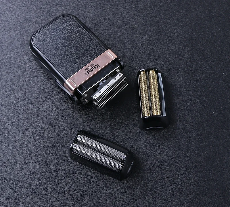 Kemei KM-2024 Electric Shaver for Men Twin Blade Reciprocating Cordless Razor USB Rechargeable Shaving Machine Barber Trimmer