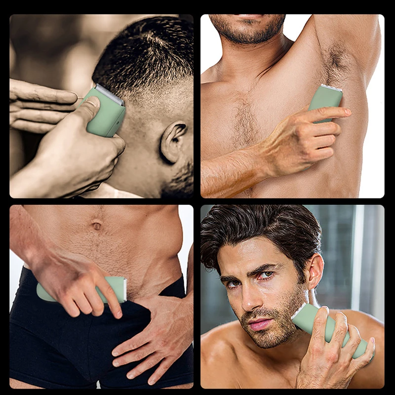 Body Trimmer for Men Beard Face, Hair, Body and Intimate Hair Trimmer Body Shaver Groomer Ceramic Male Electric Hair Clipper