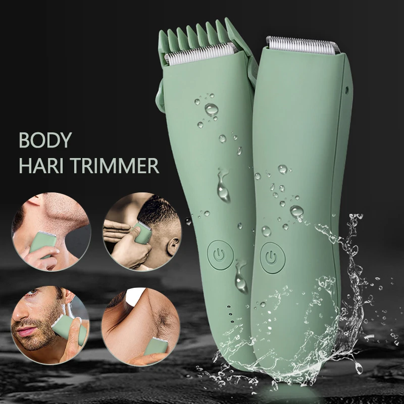 Body Trimmer for Men Beard Face, Hair, Body and Intimate Hair Trimmer Body Shaver Groomer Ceramic Male Electric Hair Clipper