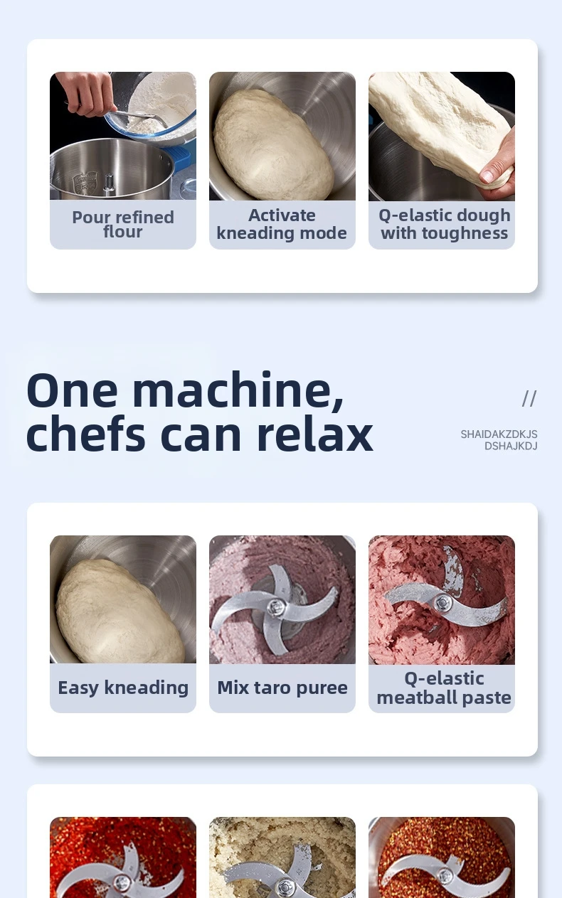 Professional 6L Commercial Meat Grinder, Industrial Grade Stainless Steel, 2-Speed Adjustable 1200W Motor, for Butcher Shop/Rest