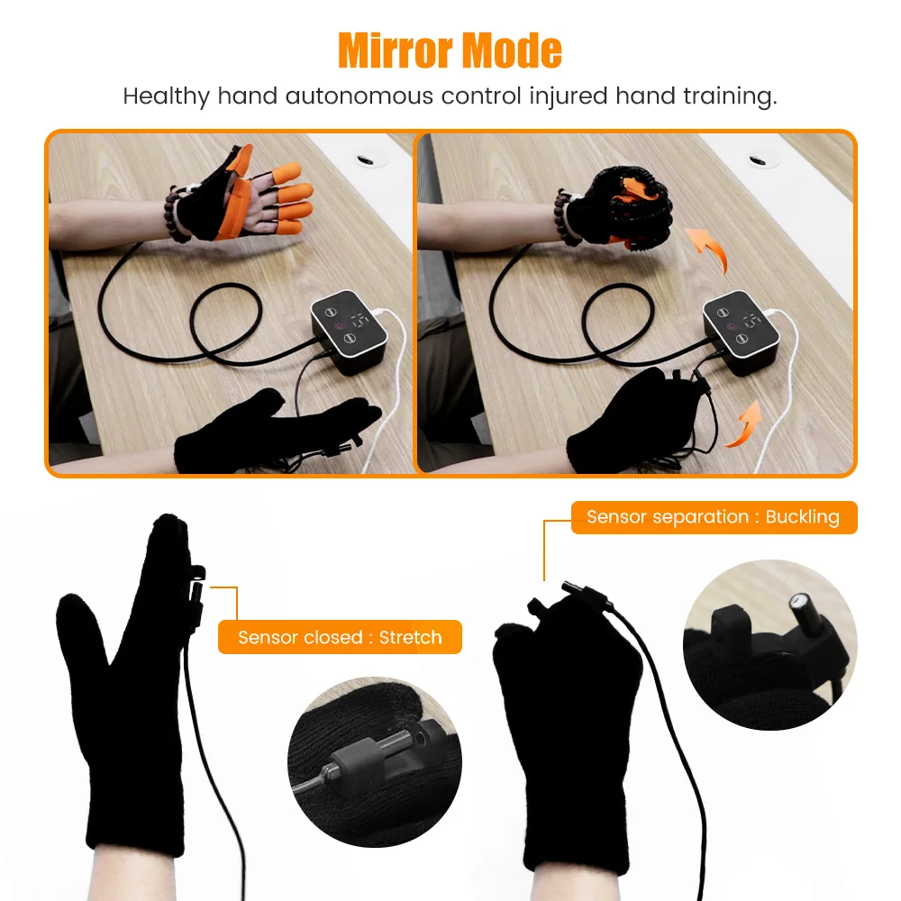 Robot Gloves Hand Rehabilitation Automatic Hand Trainer Rehabilitation Rehab Theraphy Hemiplegia Gloves Finger Trainer Stroke
