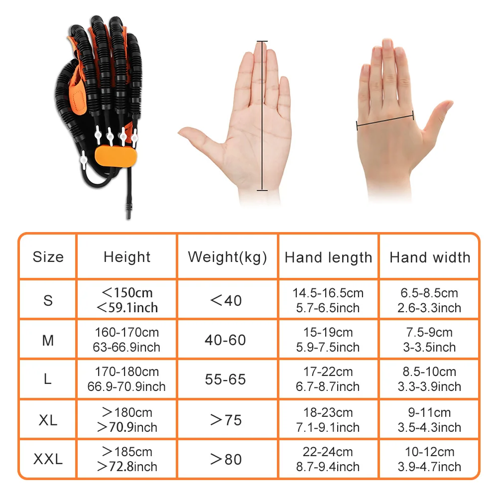 Robot Gloves Hand Rehabilitation Automatic Hand Trainer Rehabilitation Rehab Theraphy Hemiplegia Gloves Finger Trainer Stroke
