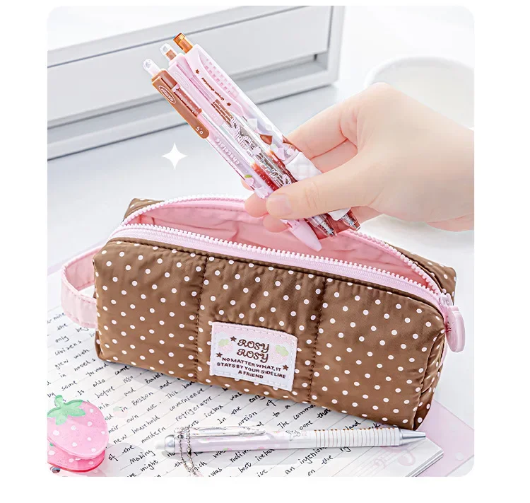 Strawberry Chocolate Series 0.5mm Gel Ink Pens Set Cute Student Ballpoint Pen Soft Grip Smooth Writing Office School Supplies