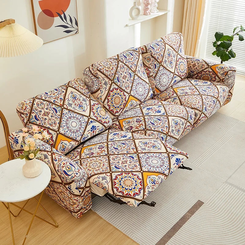 Elastic Recliner Sofa Cover Printed Slipcover Chair Sofa Protector Relax Armchair Stretch Couch Covers For Living Room