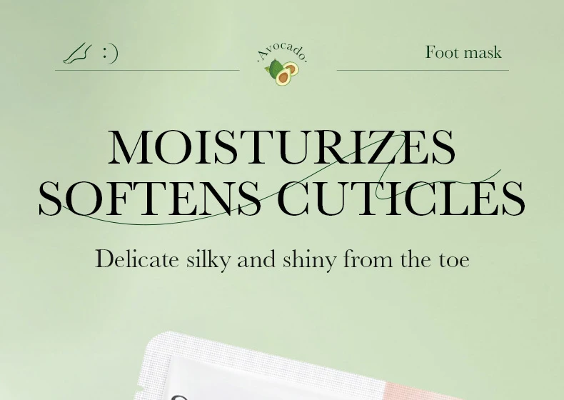 6 Pairs SADOER Fruits Foot Mask Moisturizing Foot Peeling Mask Exfoliating For Feet Spa Pedicure Exfoliant Feet Skin Care