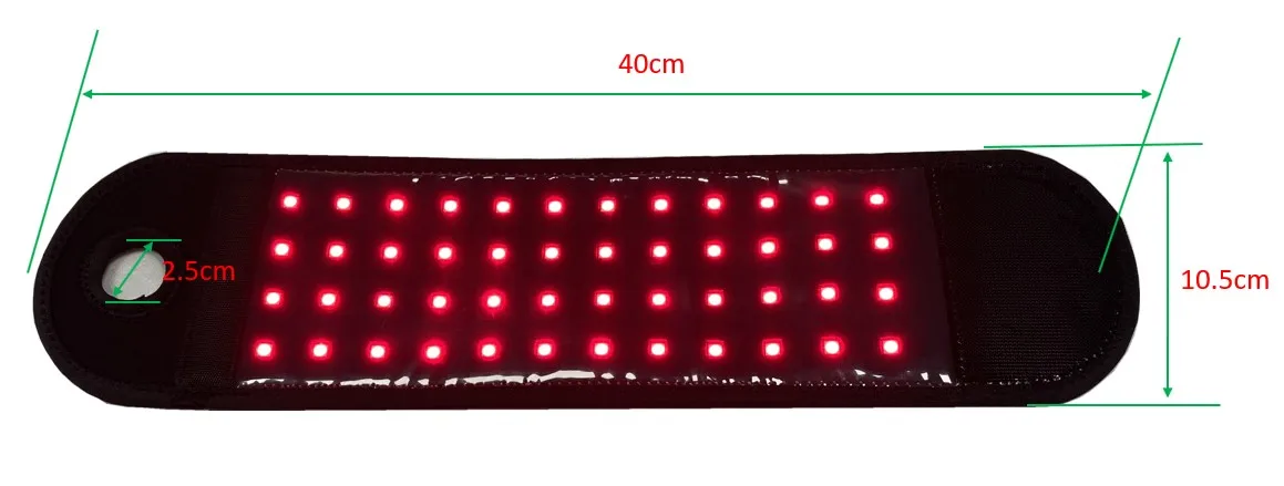 Rechargeable Cordless Red&Near Infrared Light Therapy Wrist Wrap Band with 48 Leds for Hand, Wrist, Finger, and Joint Discomfort