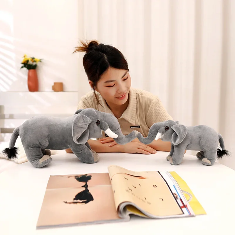 New Cute Cartoon Elephant Plush Toy Kawaii White Elephant Plush Doll Soft Lovely Stuffed Pillow Doll Birthday Festival Gift