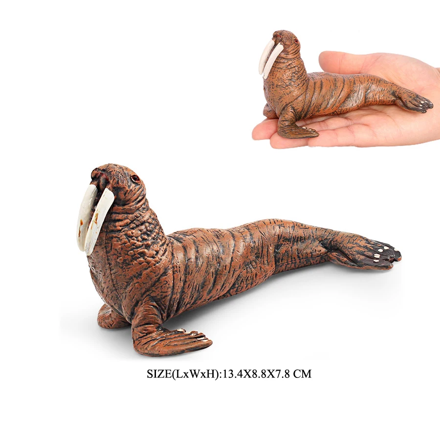 Realistic Dugong Manatee Walrus Sea Lion Fur Seal Ocean Sea Life Animals Model Action Figures Durable Education And Fun Play Toy