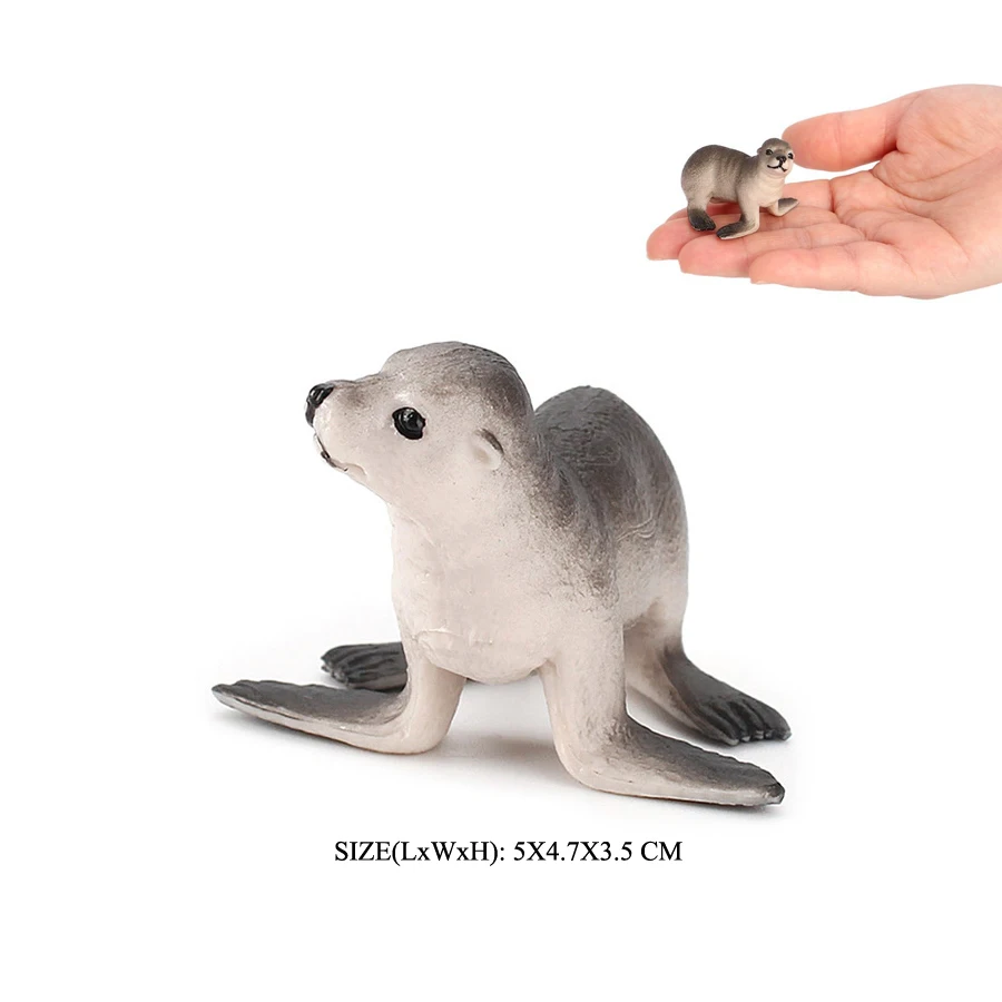Realistic Dugong Manatee Walrus Sea Lion Fur Seal Ocean Sea Life Animals Model Action Figures Durable Education And Fun Play Toy