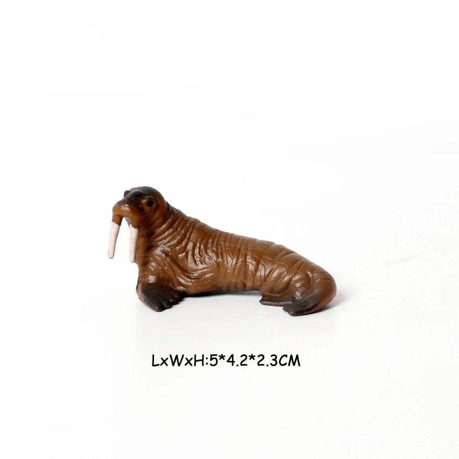 Realistic Dugong Manatee Walrus Sea Lion Fur Seal Ocean Sea Life Animals Model Action Figures Durable Education And Fun Play Toy