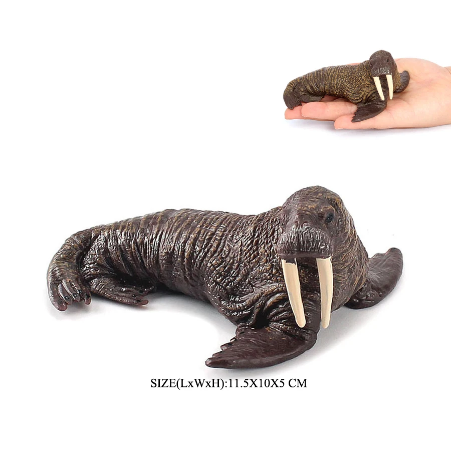 Realistic Dugong Manatee Walrus Sea Lion Fur Seal Ocean Sea Life Animals Model Action Figures Durable Education And Fun Play Toy
