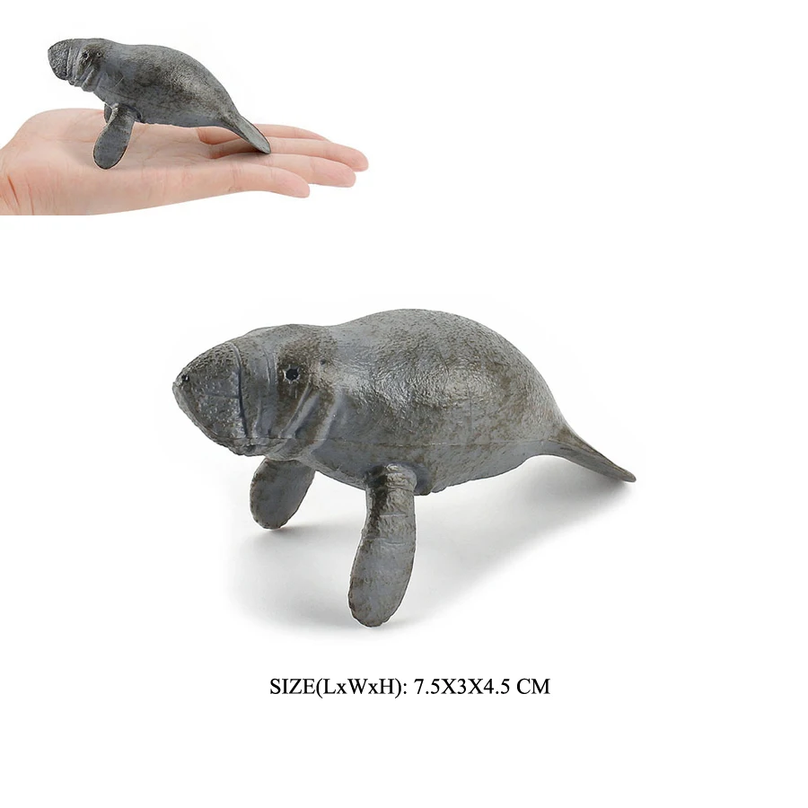 Realistic Dugong Manatee Walrus Sea Lion Fur Seal Ocean Sea Life Animals Model Action Figures Durable Education And Fun Play Toy