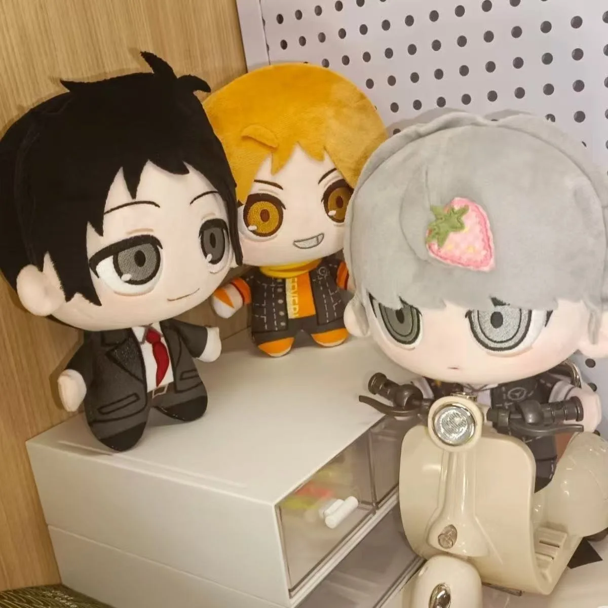 12cm Hanamura Yosuke Narukami Yu Plushie Stuffed Toys Adachi Tohru Plush Dolls Pendants Keychain Fans Birthday Xmas Gifts