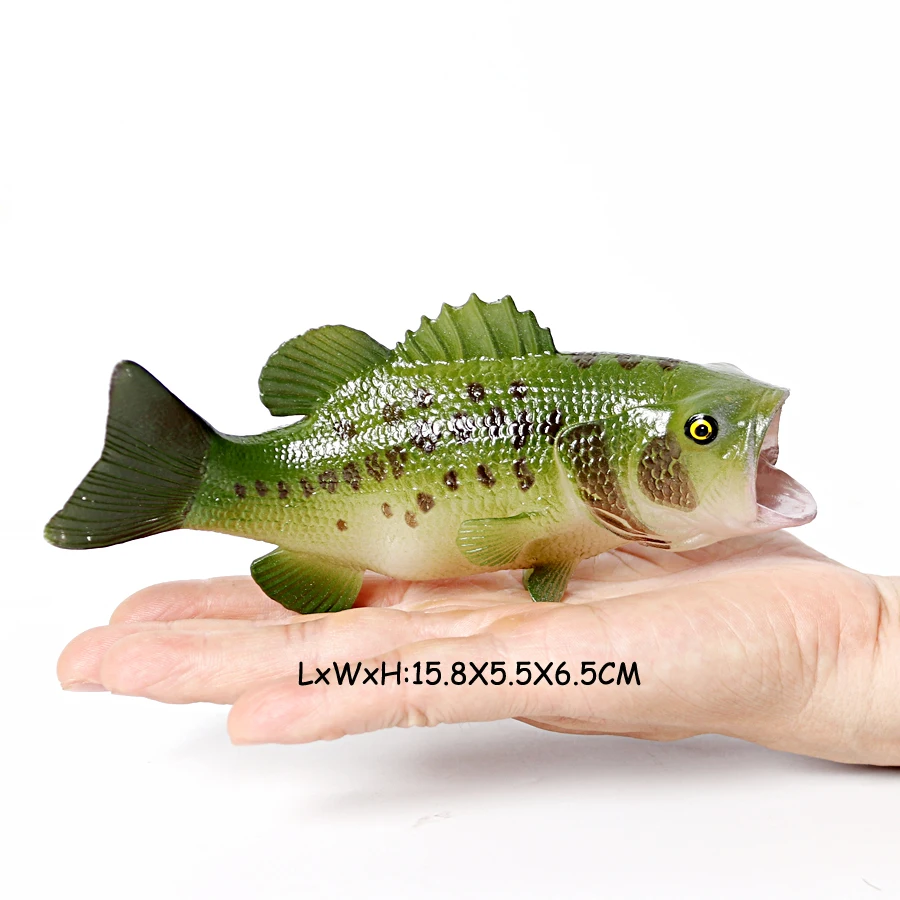  Realistic Catfish Perch Tilapia Angelfish Crucian Carp Freshwater Fish Model Action Figure Decoration Educational Toys For Kid