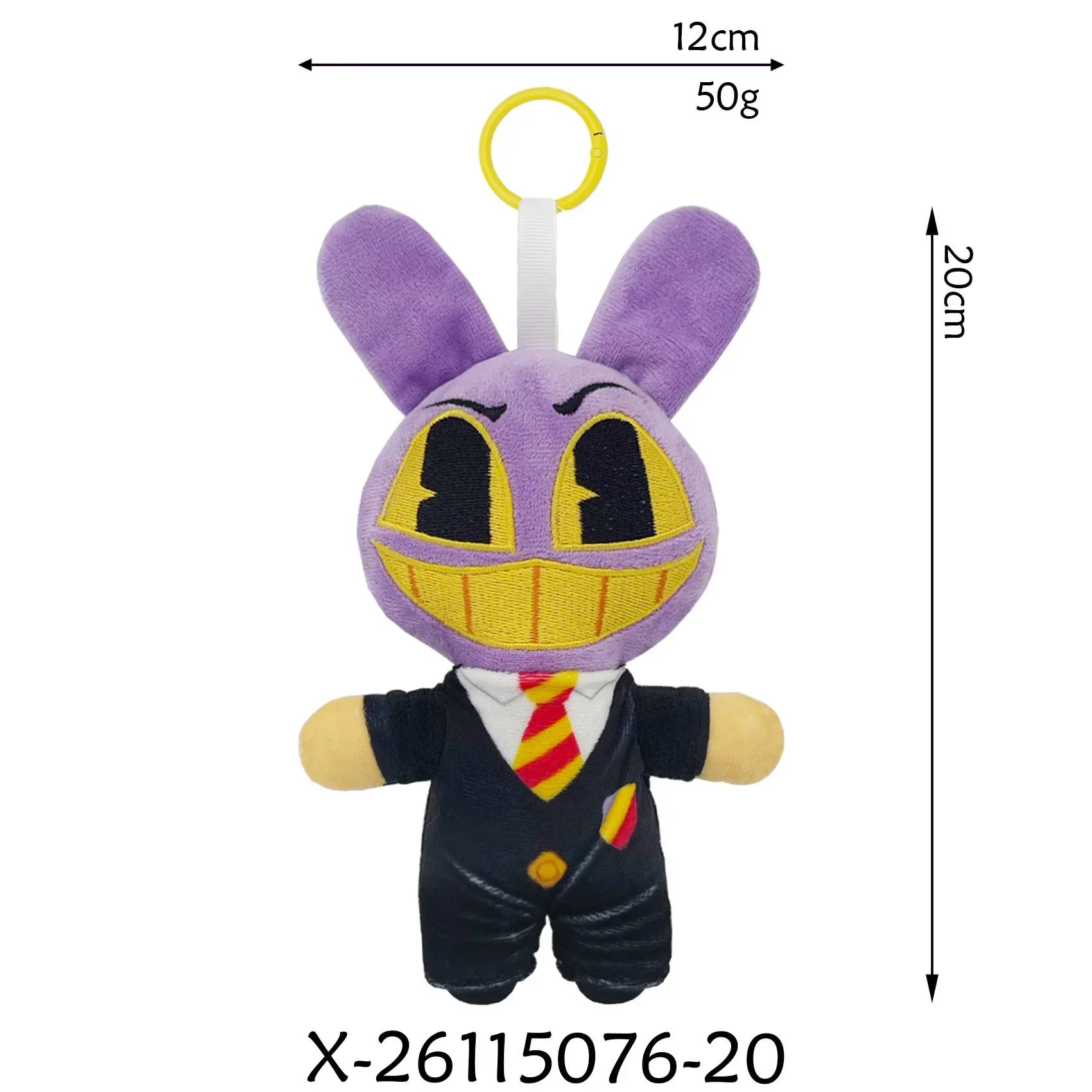 20cm Plush Pendant The Amazing Digital Circus Caine Plush Toys Jax Rabbit Anime Peripherals Plush Keychain Decor Ornaments Gift