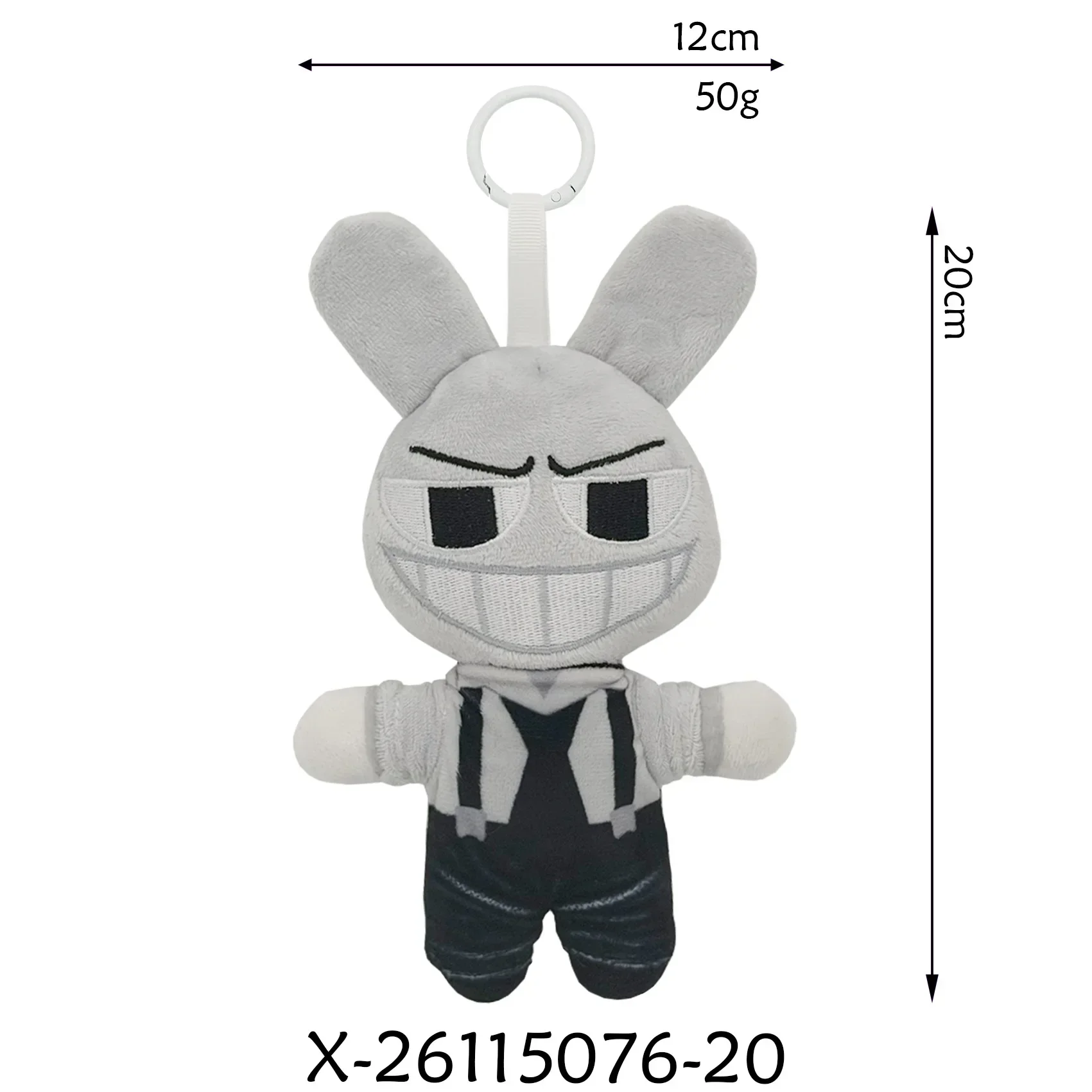 20cm Plush Pendant The Amazing Digital Circus Caine Plush Toys Jax Rabbit Anime Peripherals Plush Keychain Decor Ornaments Gift