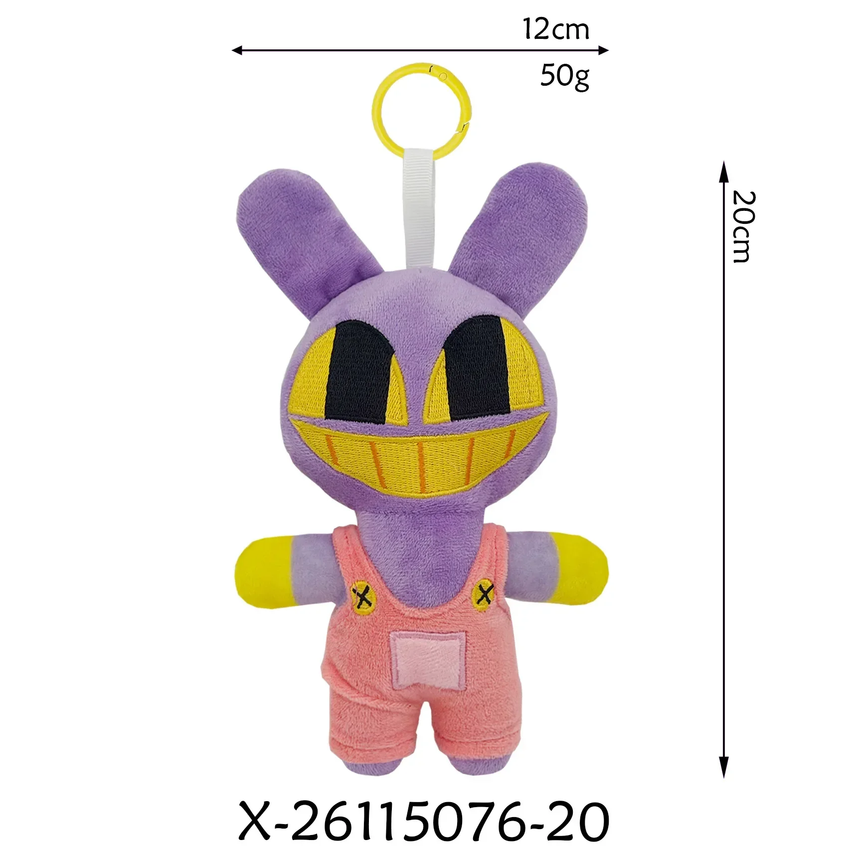 20cm Plush Pendant The Amazing Digital Circus Caine Plush Toys Jax Rabbit Anime Peripherals Plush Keychain Decor Ornaments Gift