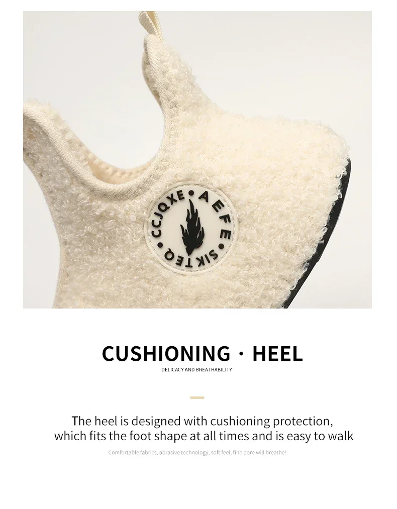 YRZL Winter Slippers Men Couple Slippers Non-slip Warm Women and Men Slipper Indoor Soft Shoes Comfortable Flat Home Cotton Shoe