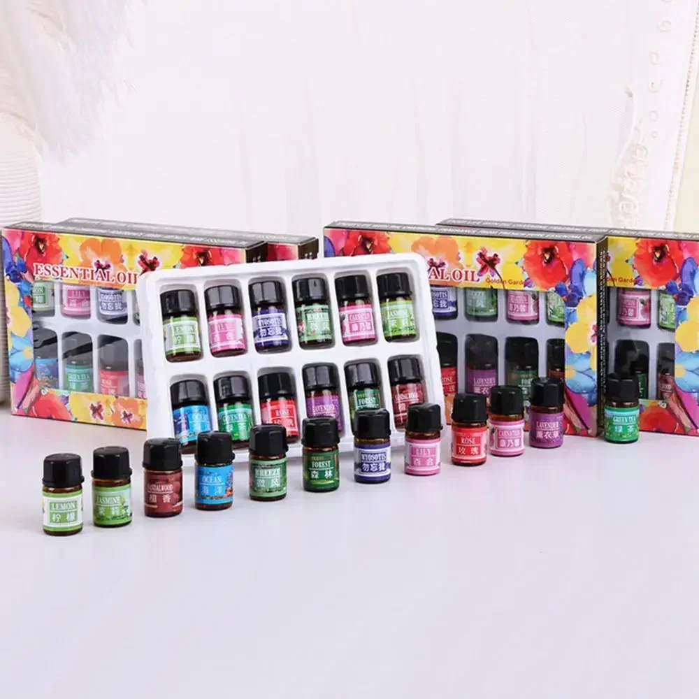 12PCS 3ML Air Freshener Natural Plant Aromatherapy Essential Oil Air Conditioning Perfume Aroma Diffuser Fragrance Humidifier