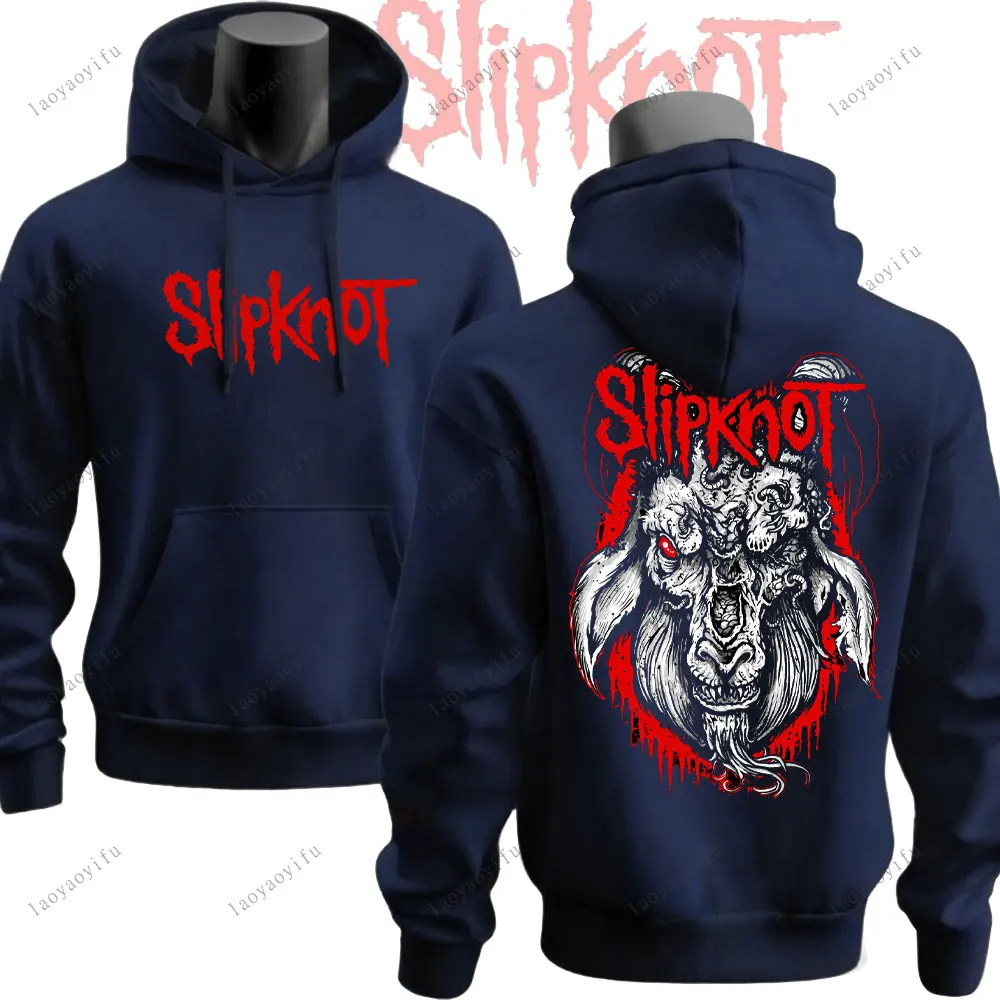 Prepare for Hell Tour Hoodies Heavy Metal Sweatshirts Man Rock Band Pullover Men Slipknots 2-Sided Print Clothes Men Clothing