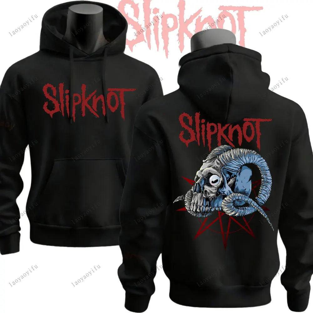 Prepare for Hell Tour Hoodies Heavy Metal Sweatshirts Man Rock Band Pullover Men Slipknots 2-Sided Print Clothes Men Clothing