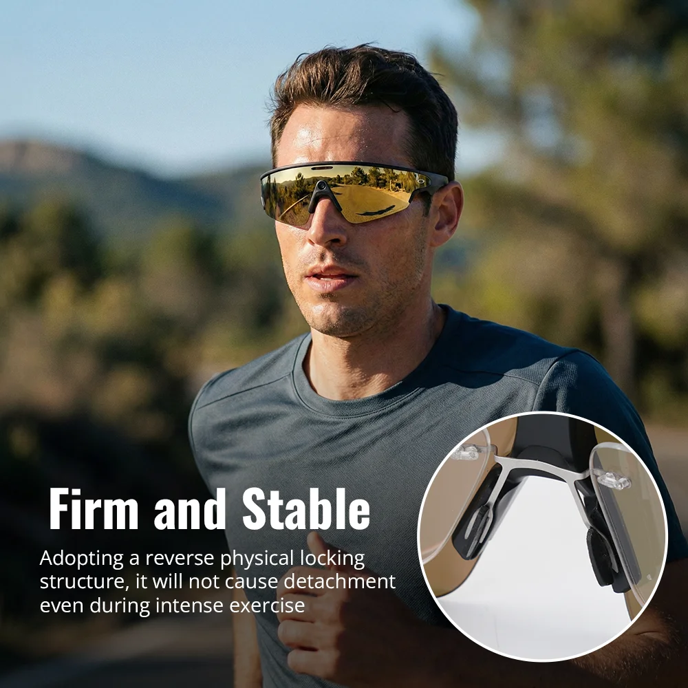 HiBloks Clip On Lenses For Oakley Meta Vanguard Smart Glasses Custom Prescription Lenses Clip-On Replaceable Lens Clear Clip