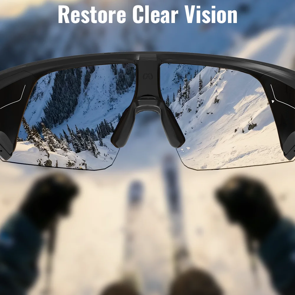 HiBloks Clip On Lenses For Oakley Meta Vanguard Smart Glasses Custom Prescription Lenses Clip-On Replaceable Lens Clear Clip