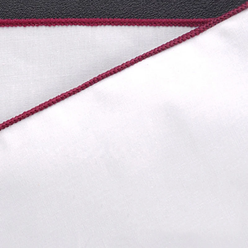 Men's Formal Pocket Square Business Pure White Handkerchief Pocket Towel Solid Hanky Wedding Party Chest Tie Suit Accessories
