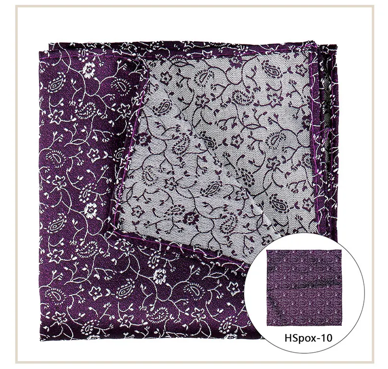 Pocket Square Man Multicolor Dot Paisley Wedding Handkerchief Jacquare Woven Hanky Men Classic Pocket Accessories Gifts Handker