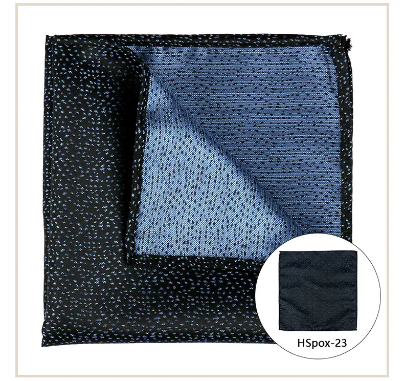 Pocket Square Man Multicolor Dot Paisley Wedding Handkerchief Jacquare Woven Hanky Men Classic Pocket Accessories Gifts Handker