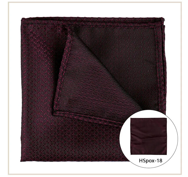 Pocket Square Man Multicolor Dot Paisley Wedding Handkerchief Jacquare Woven Hanky Men Classic Pocket Accessories Gifts Handker