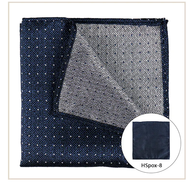 Pocket Square Man Multicolor Dot Paisley Wedding Handkerchief Jacquare Woven Hanky Men Classic Pocket Accessories Gifts Handker