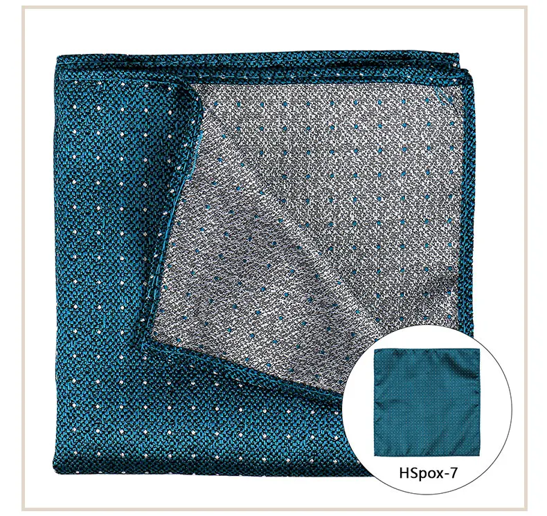 Pocket Square Man Multicolor Dot Paisley Wedding Handkerchief Jacquare Woven Hanky Men Classic Pocket Accessories Gifts Handker