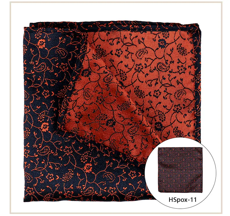 Pocket Square Man Multicolor Dot Paisley Wedding Handkerchief Jacquare Woven Hanky Men Classic Pocket Accessories Gifts Handker