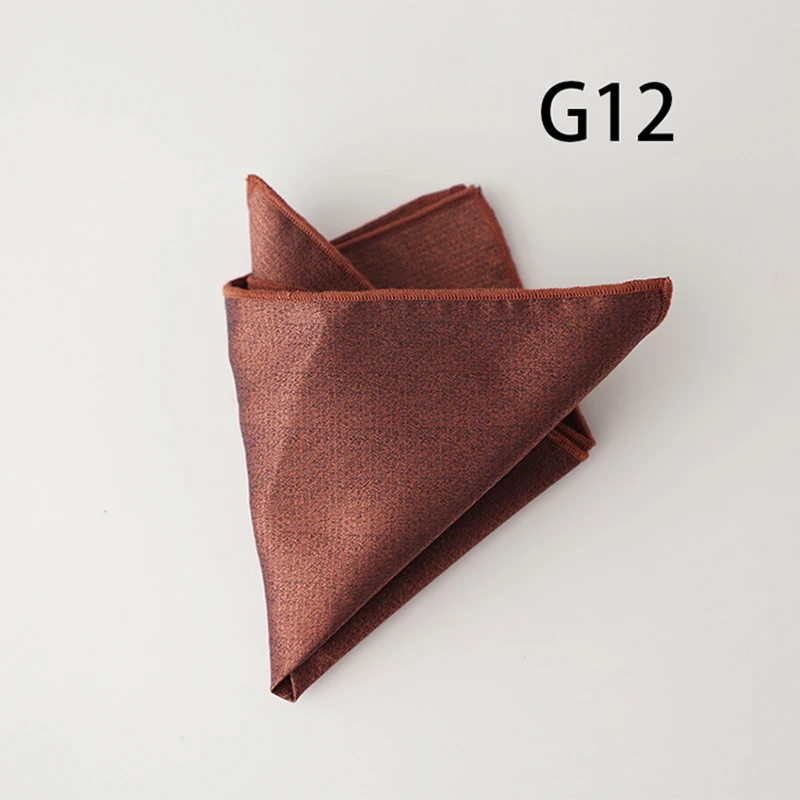 2025 Luxury Floral Silk Pocket Square Mens Business Formal Dress Suit Accessories Red Brown Striped Handkerchief Wedding Cravat