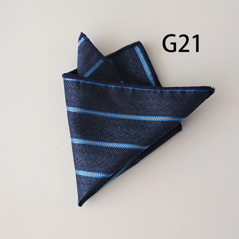 2025 Luxury Floral Silk Pocket Square Mens Business Formal Dress Suit Accessories Red Brown Striped Handkerchief Wedding Cravat