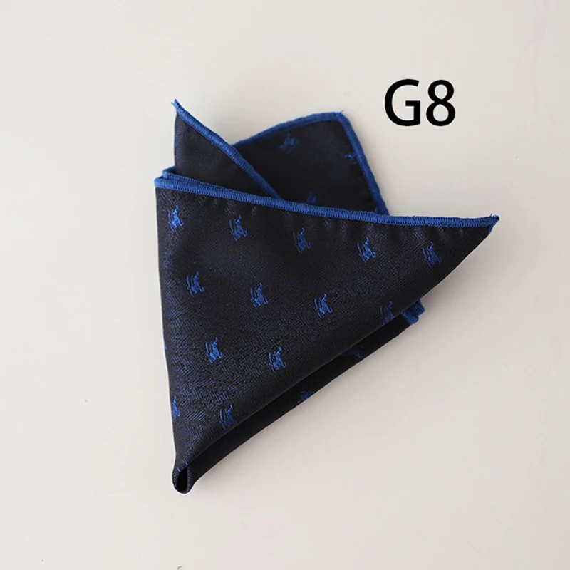 2025 Luxury Floral Silk Pocket Square Mens Business Formal Dress Suit Accessories Red Brown Striped Handkerchief Wedding Cravat