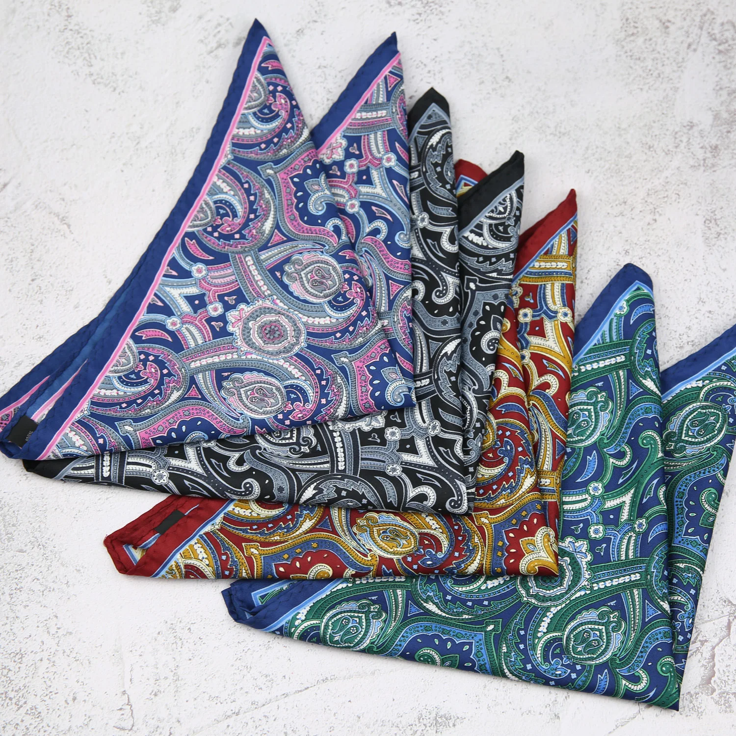 New Dot Red Print Pocket Square Floral Chest Towel Paisley Suits Wedding Gentlemen Hankies Men's Handkerchiefs Pocket Squares