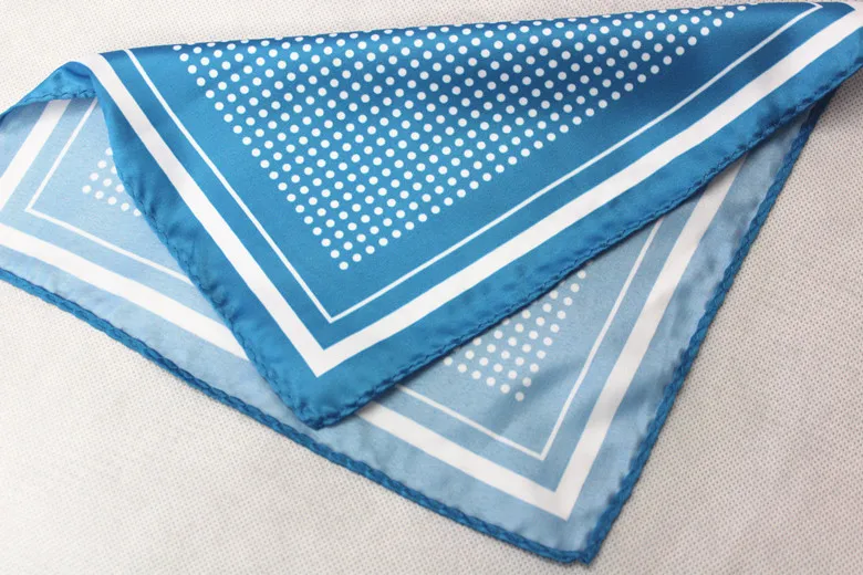 Women's Handkerchief for Paisley Artificial Silk Scarf Men's Pocket Towel Square Scarf Chest Towel for Wedding Flower Print
