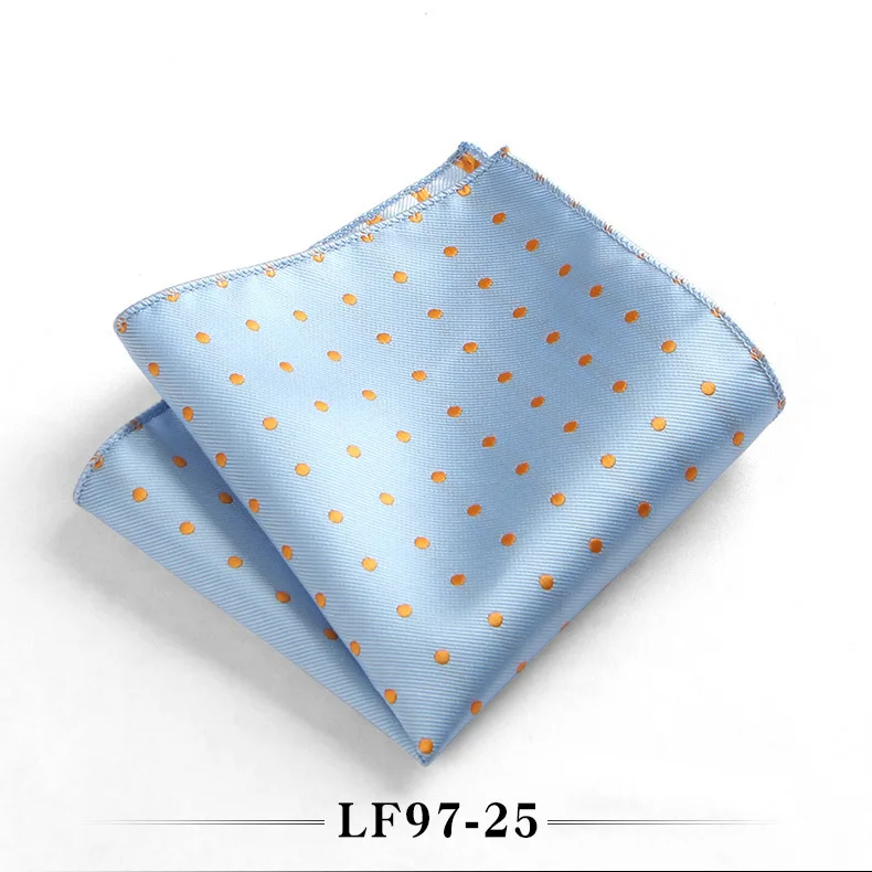 23cm Classic Polka Dot Men Pocket Square Formal Suit Handkerchief Groom Wedding Chest Scarf Black Red Blue Green Polyester Hanky