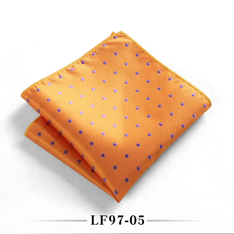 23cm Classic Polka Dot Men Pocket Square Formal Suit Handkerchief Groom Wedding Chest Scarf Black Red Blue Green Polyester Hanky