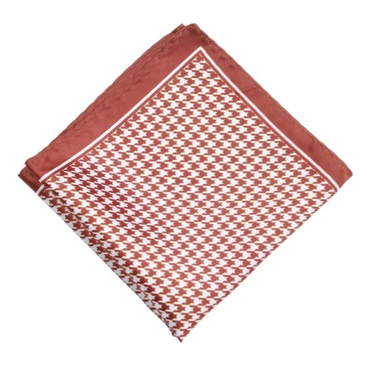 Men's Handkerchief for Paisley Artificial Silk Scarf For Man Dot Pocket Towel Square Scarf Chest Towel for Wedding Flower Print