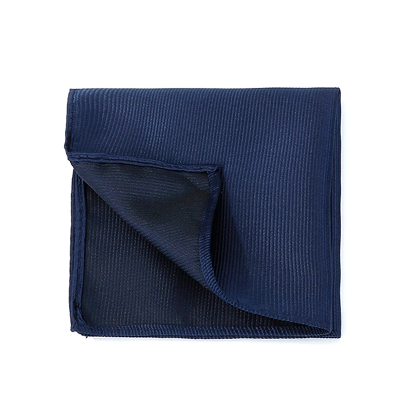 Handkerchief Pocket Square Striped Solid Color Kerchief Formal Business Party Wedding Handkerchief Suit Hanky Jacquard Woven
