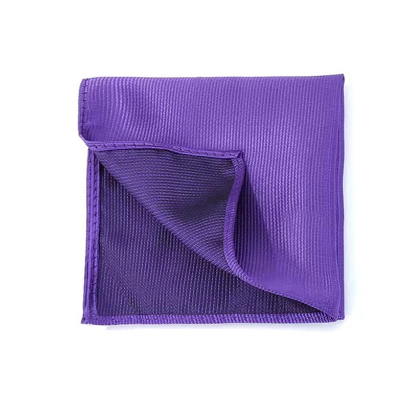Handkerchief Pocket Square Striped Solid Color Kerchief Formal Business Party Wedding Handkerchief Suit Hanky Jacquard Woven