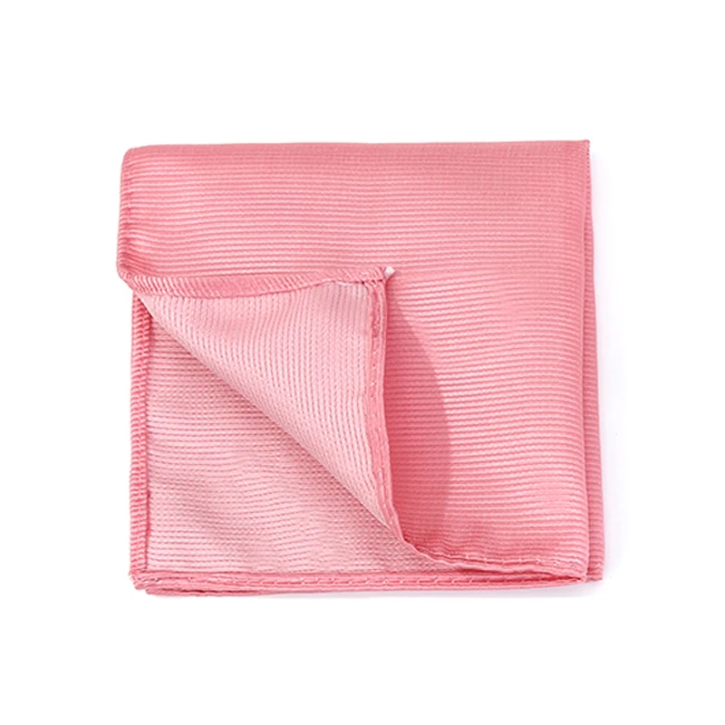 Handkerchief Pocket Square Striped Solid Color Kerchief Formal Business Party Wedding Handkerchief Suit Hanky Jacquard Woven