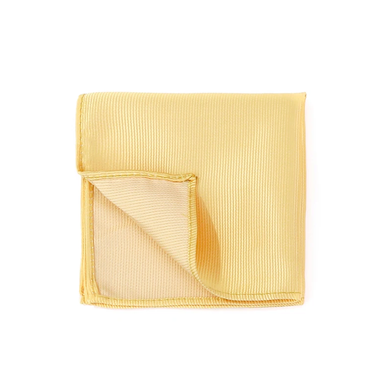Handkerchief Pocket Square Striped Solid Color Kerchief Formal Business Party Wedding Handkerchief Suit Hanky Jacquard Woven