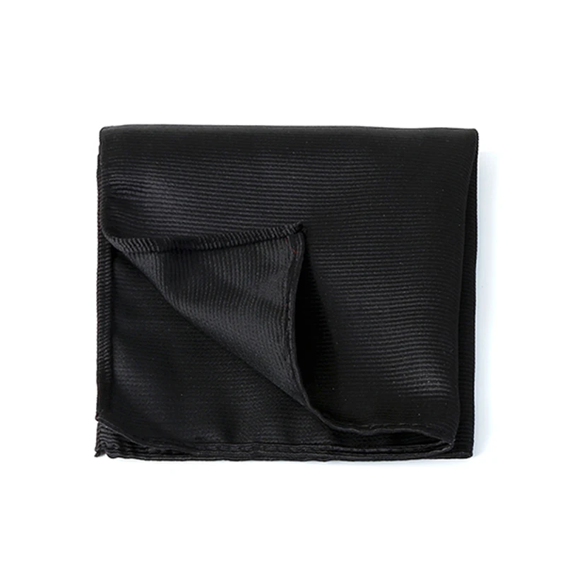 Handkerchief Pocket Square Striped Solid Color Kerchief Formal Business Party Wedding Handkerchief Suit Hanky Jacquard Woven