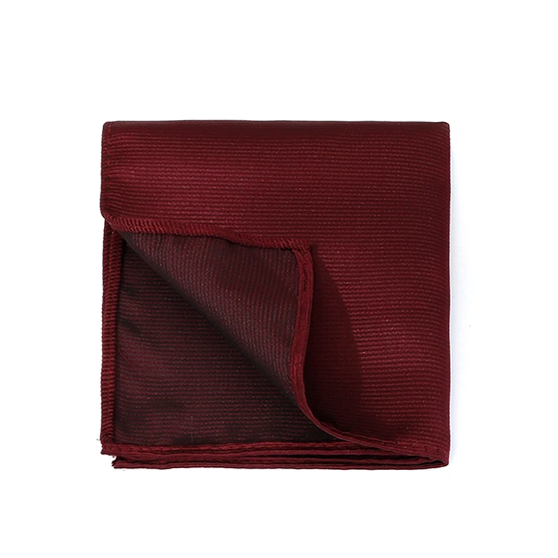 Handkerchief Pocket Square Striped Solid Color Kerchief Formal Business Party Wedding Handkerchief Suit Hanky Jacquard Woven